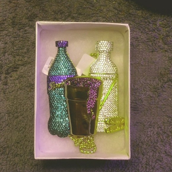 14 Carrot gold lab diamond Sprite chain necklace - Picture 1 of 3